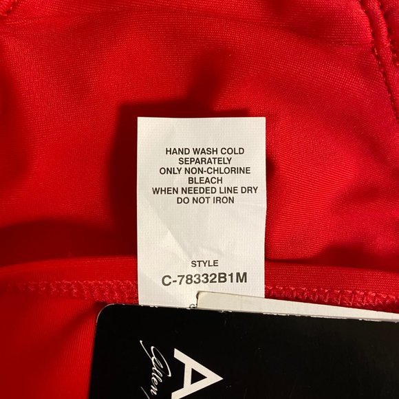 ABS Allen Schwartz Red Bikini Bottom - Picture 6 of 8